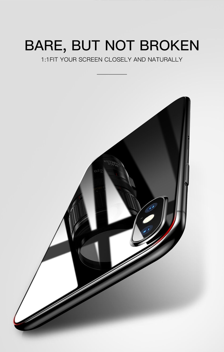 BASEUS tvrdené sklo na prednú aj zadnú stranu pre iPhone XS Max