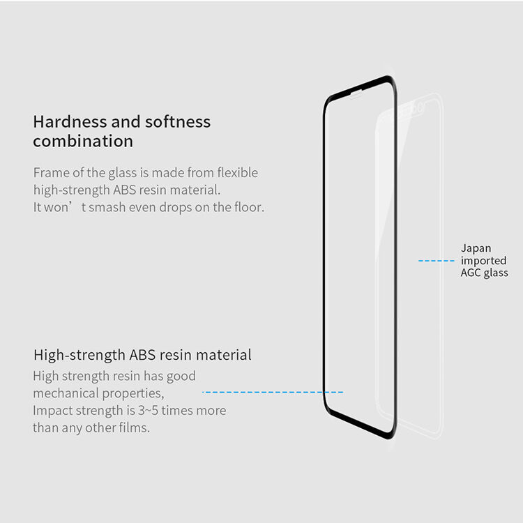 NILLKIN tvrdené 3D sklo pre iPhone XS Max / 11 Pro Max – čierne