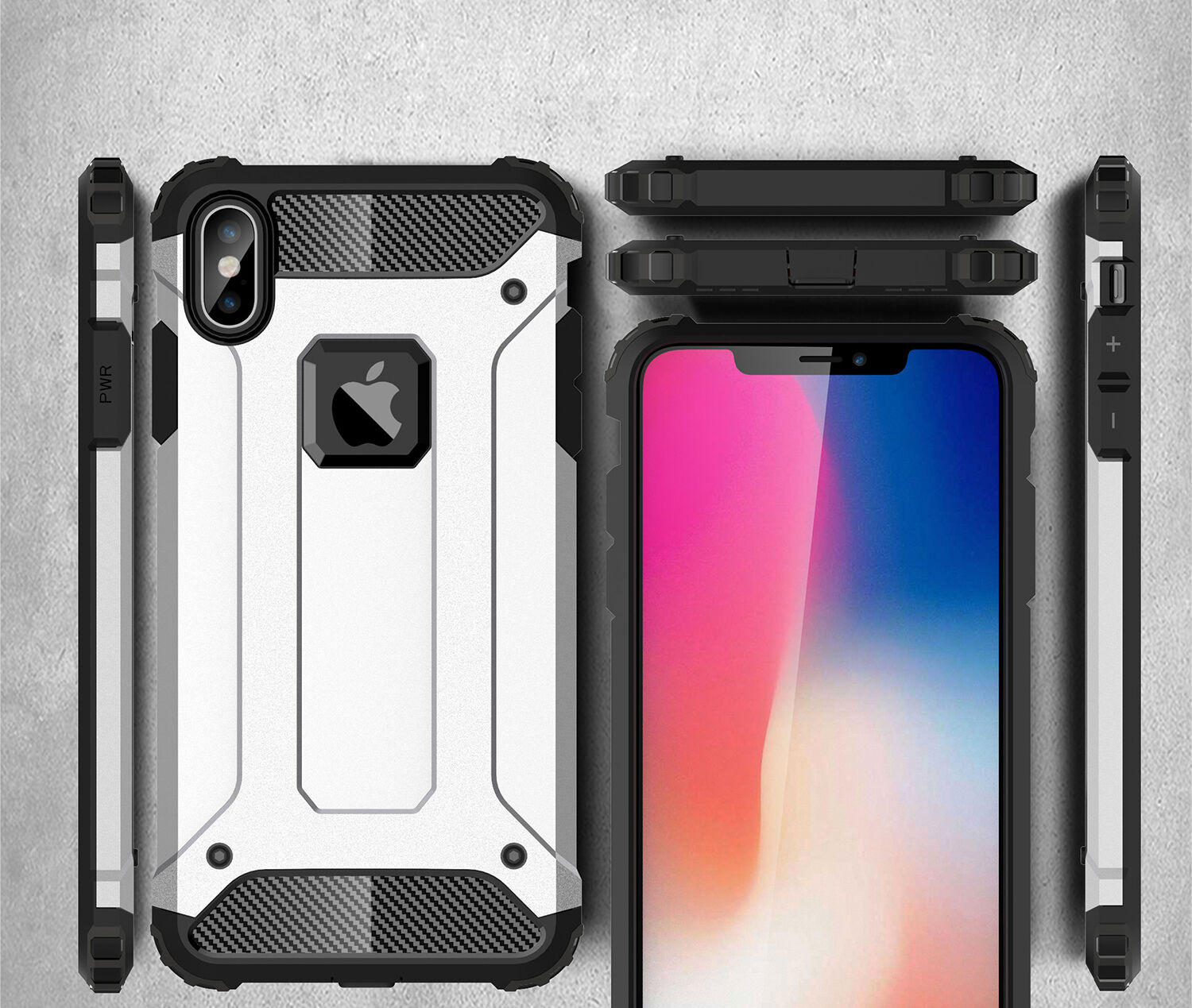 Superodolný „Armor“ kryt pre iPhone XS Max – čierna