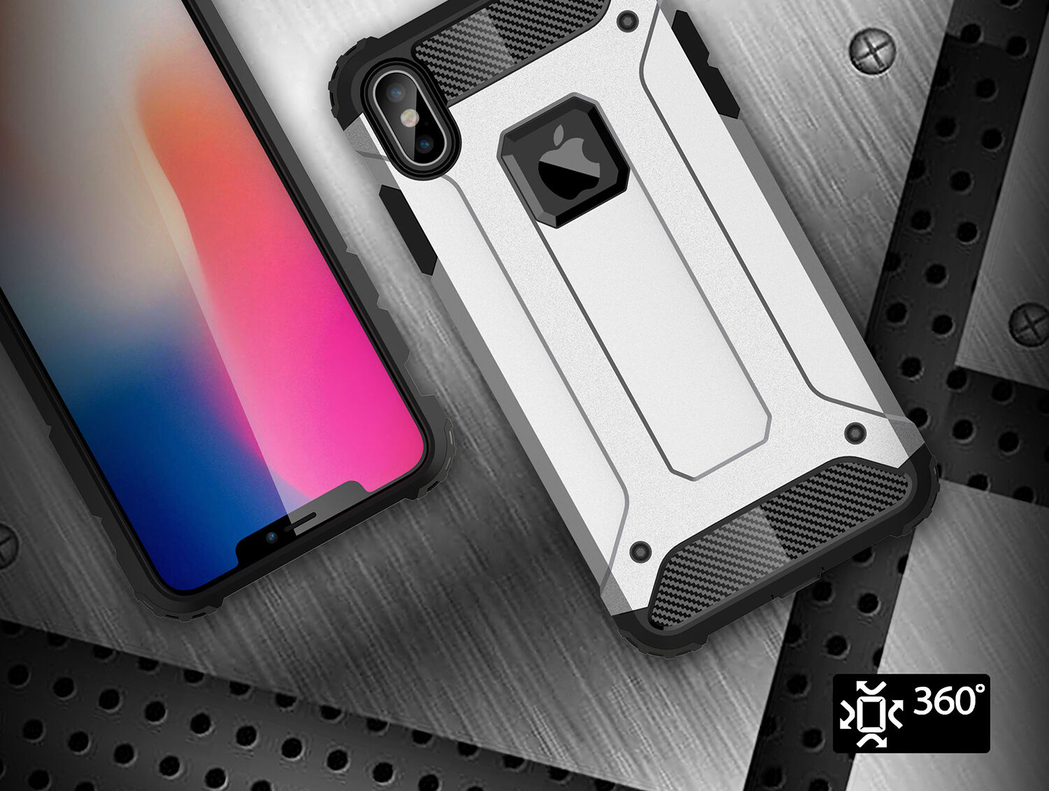 Superodolný „Armor“ kryt pre iPhone XS Max – čierna