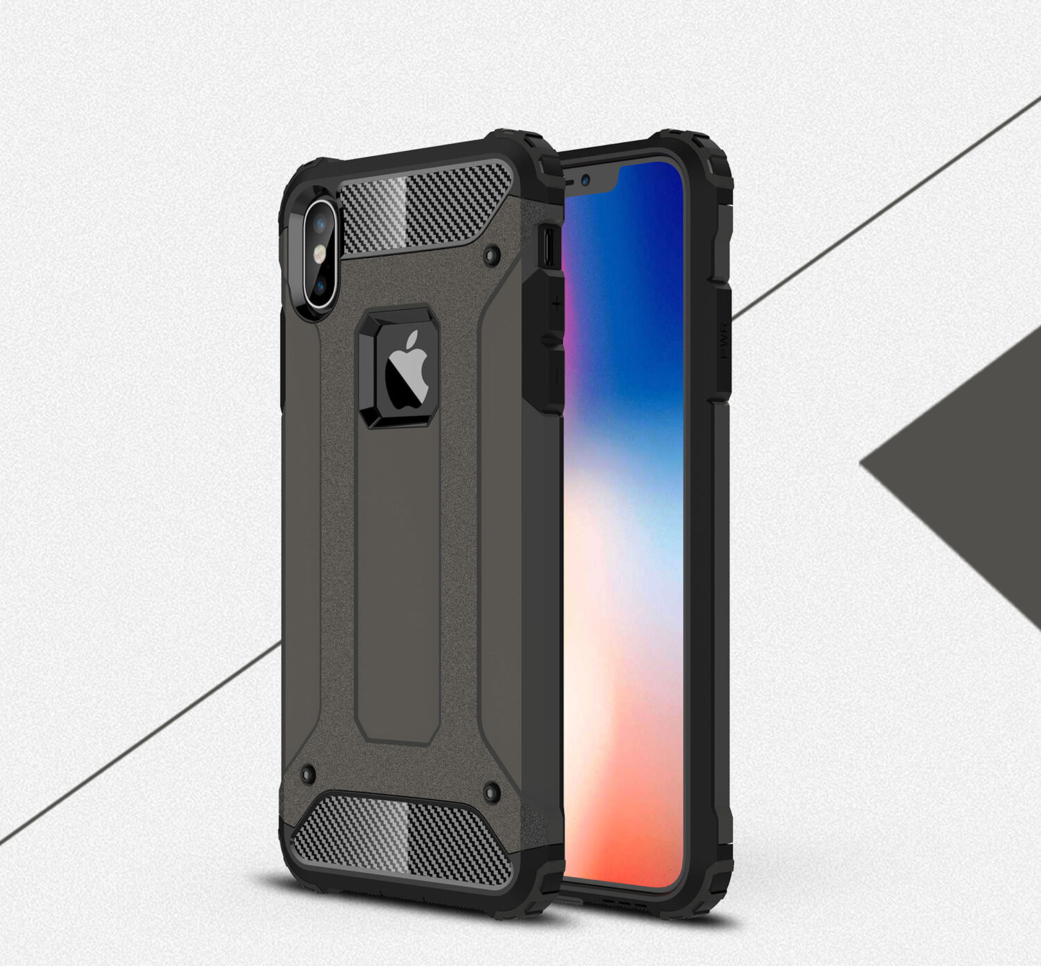 Superodolný „Armor“ kryt pre iPhone XS Max – čierna