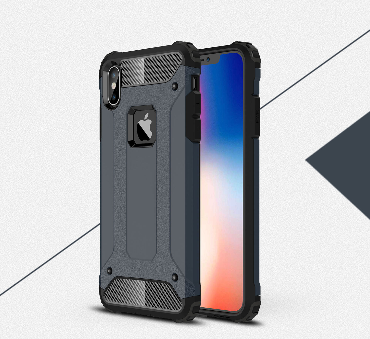 Superodolný „Armor“ kryt pre iPhone XS Max – modrá