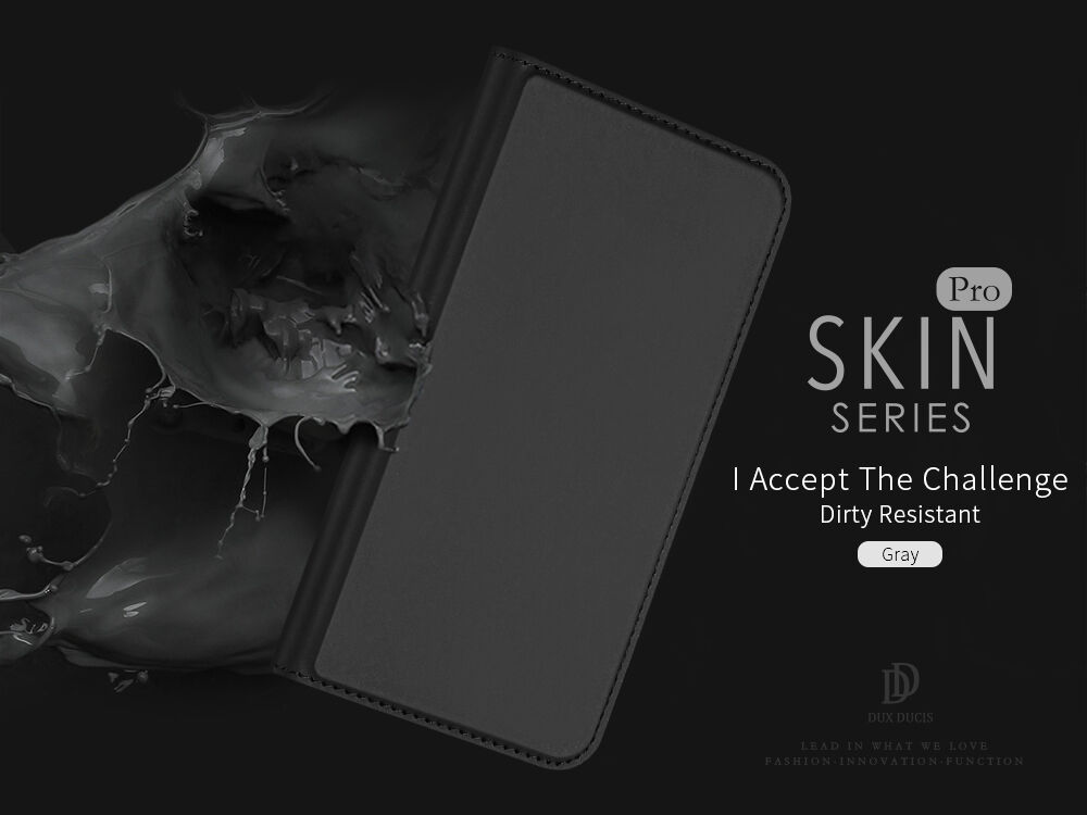 DUX DUCIS flipové puzdro pre iPhone XS Max – sivá