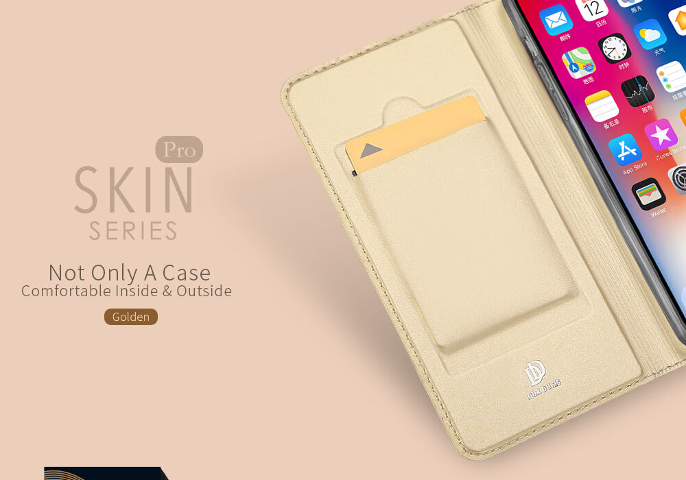 DUX DUCIS flipové puzdro pre iPhone XS Max – sivá