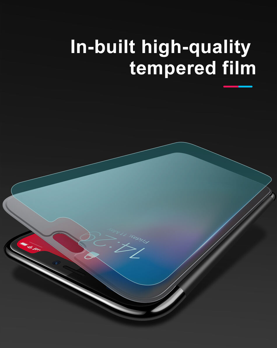 BASEUS flipové puzdro pre iPhone XR – čierna