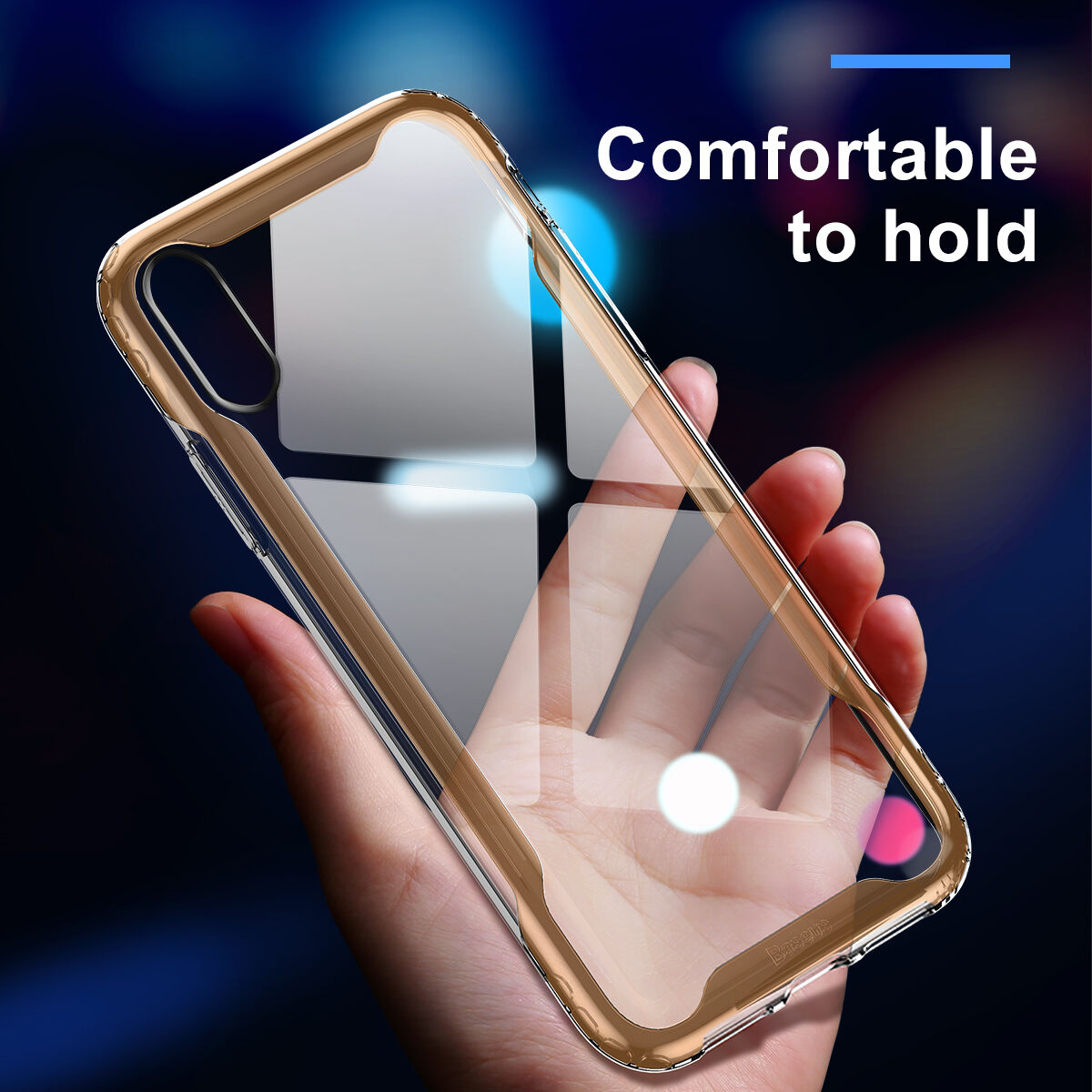 BASEUS Armor transparentný kryt s rámčekom pre iPhone XR – čierna