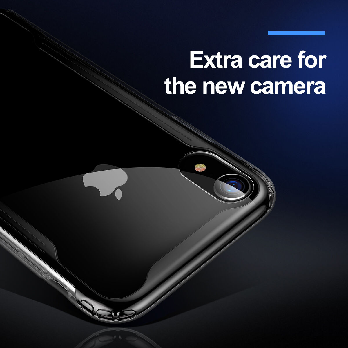 BASEUS Armor transparentný kryt s rámčekom pre iPhone XR – čierna