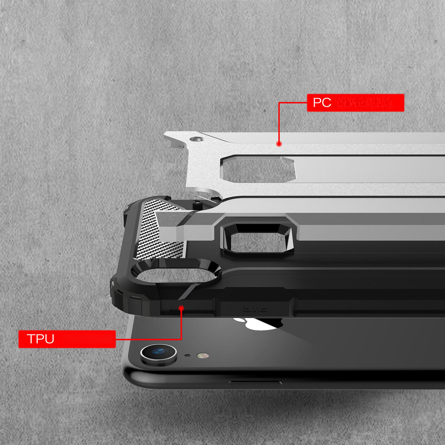 Superodolný „Armor“ kryt pre iPhone XR – modrá