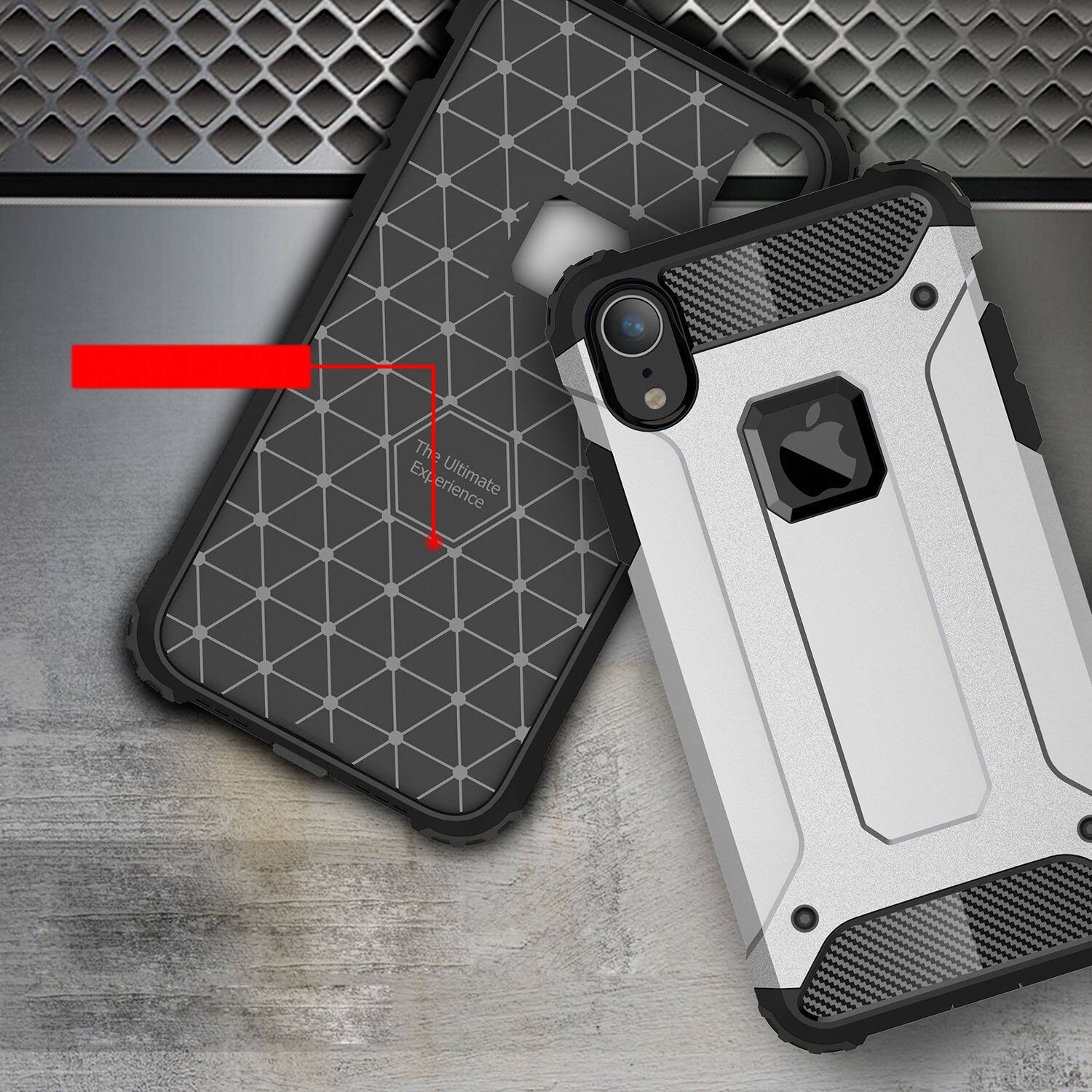 Superodolný „Armor“ kryt pre iPhone XR – modrá