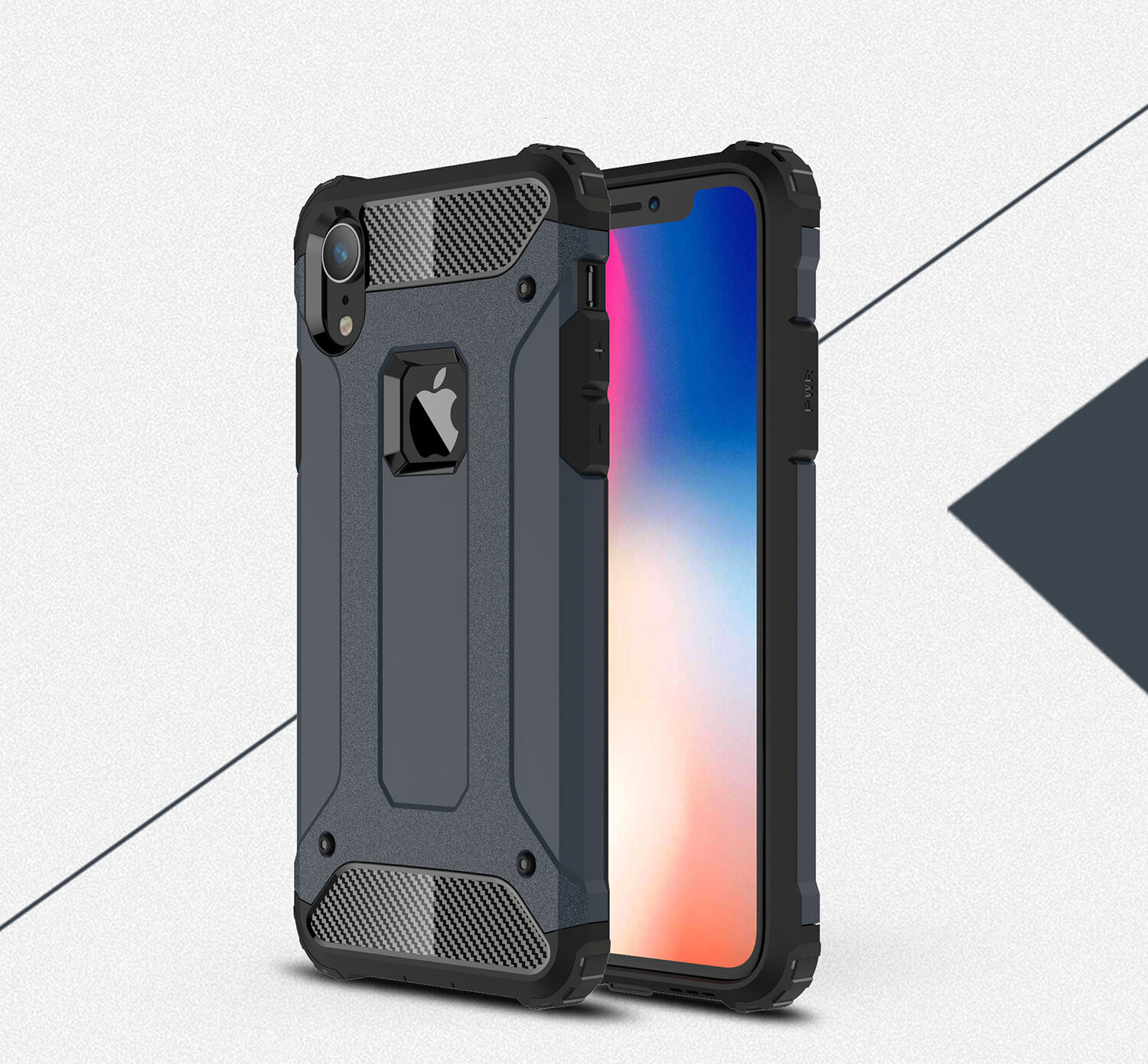 Superodolný „Armor“ kryt pre iPhone XR – modrá