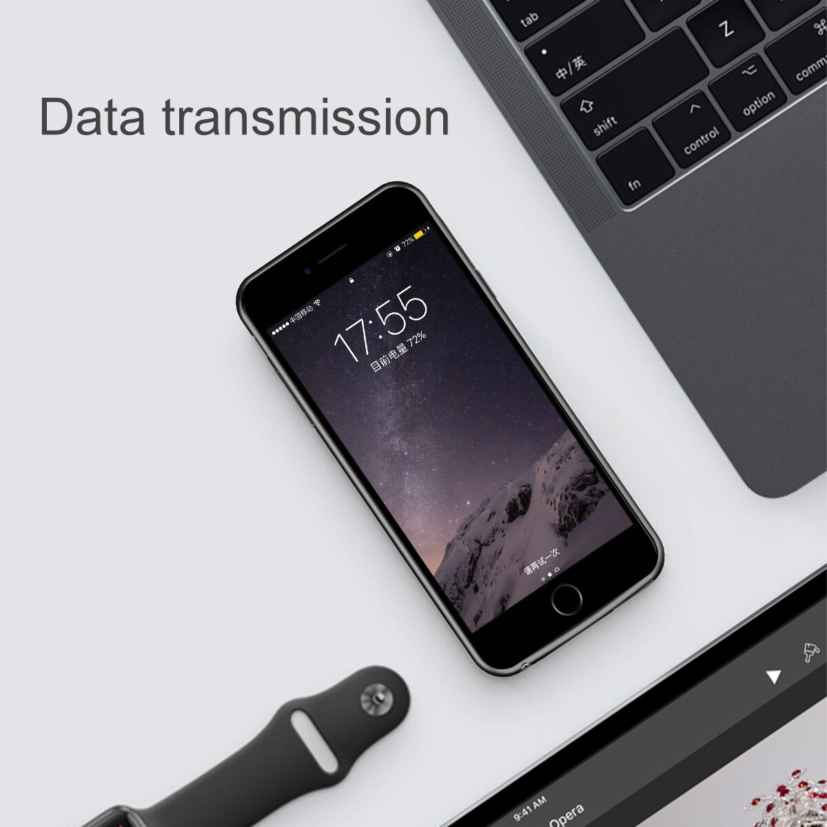 BASEUS dizajnový kryt s batériou 5000 mAh pre Apple iPhone SE (2020/2022) / 8 / 7 – krémový