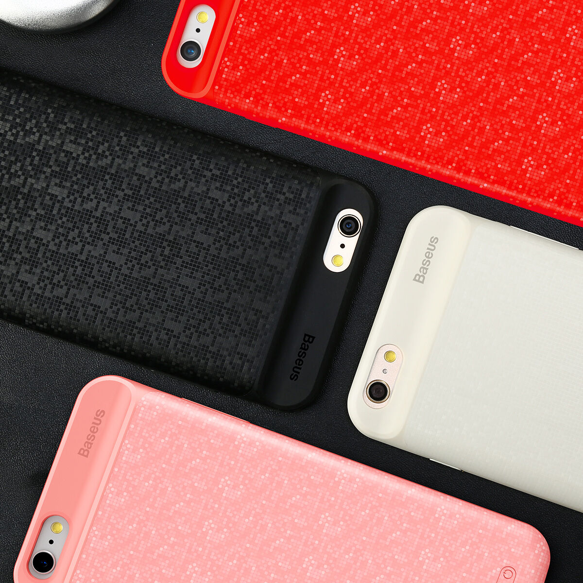 BASEUS kryt s batériou 7300 mAh pre 6 Plus/6S Plus – červený