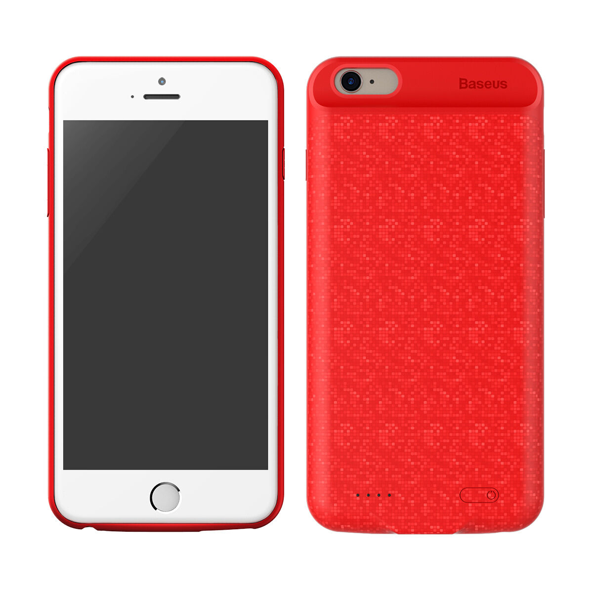 BASEUS kryt s batériou 7300 mAh pre 6 Plus/6S Plus – červený