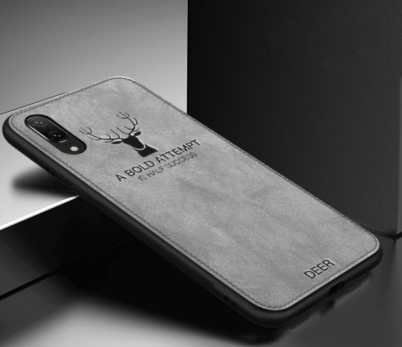 Kryt s textilným povrchom pre iPhone XS / iPhone X – sivý
