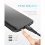 ROCK kryt s batériou 6000 mAh pre iPhone XS / iPhone X – čierny