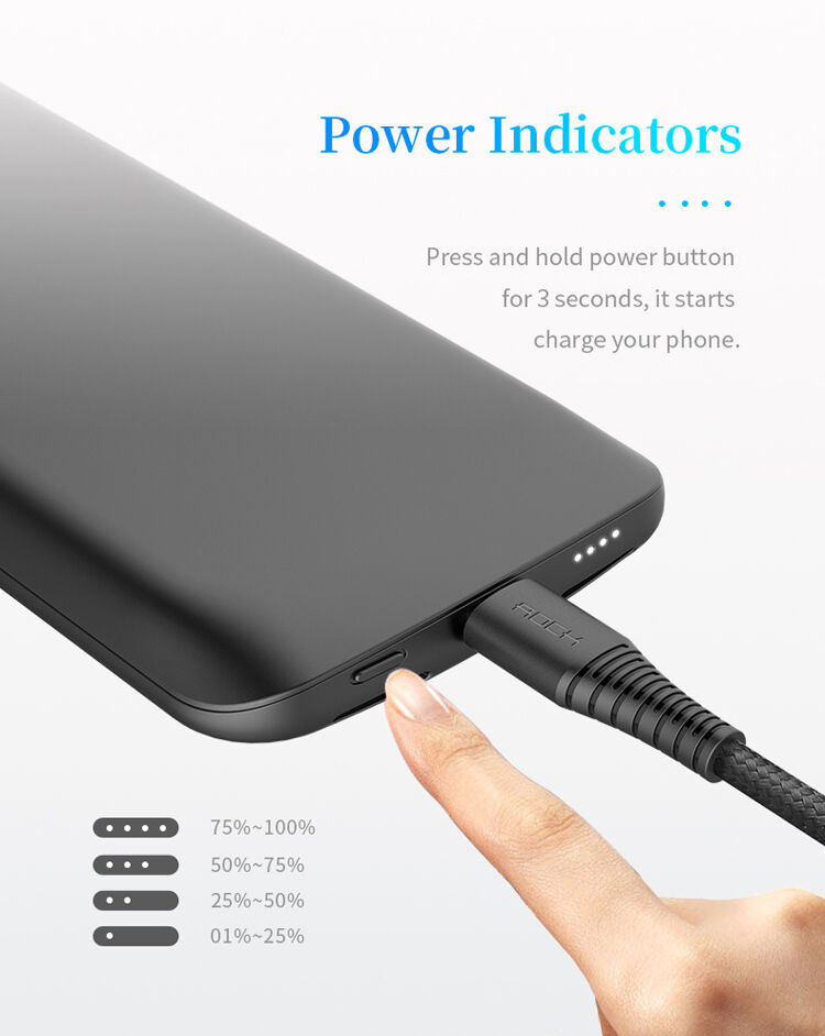 ROCK kryt s batériou 6000 mAh pre iPhone XS / iPhone X – čierny