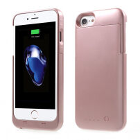 MAXNON M7 externý kryt s&nbsp;batériou certifikovaný MFI pre Apple iPhone SE (2020/2022) / 8 / 7 / 6 / 6S – 3200&nbsp;mAh – ružovo-zlatá