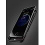 USAMS kryt s batériou 3000 mAh a ochranou šošovky pre Apple iPhone SE (2020/2022) / 8 / 7 / 6S / 6 – čierny