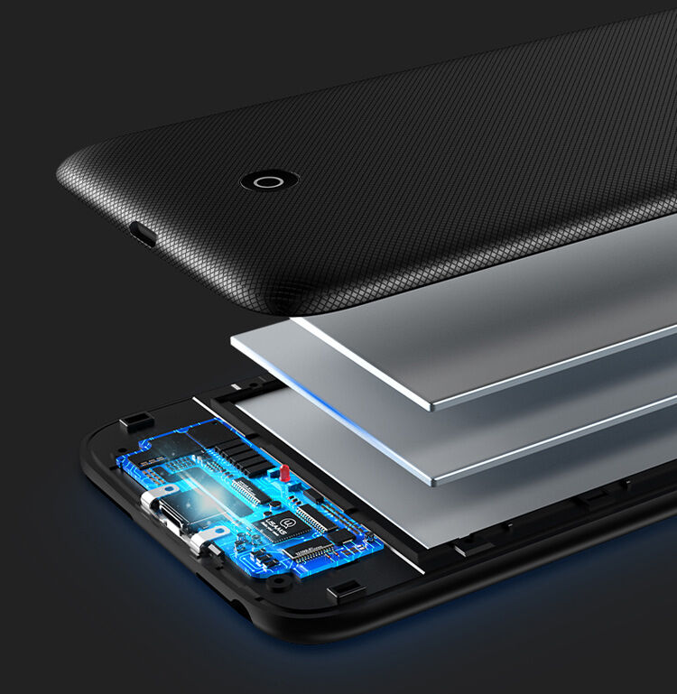 USAMS kryt s batériou 3000 mAh a ochranou šošovky pre Apple iPhone SE (2020/2022) / 8 / 7 / 6S / 6 – čierny