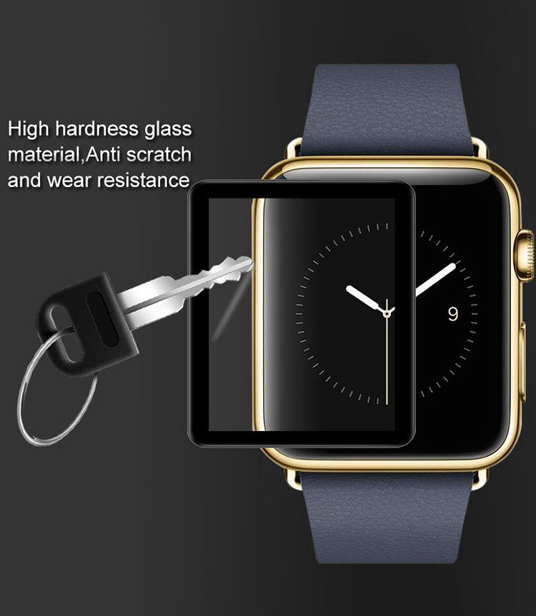 IMAK Pro+ temperované sklo 2.5D pre Apple Watch – 38 mm – čierne