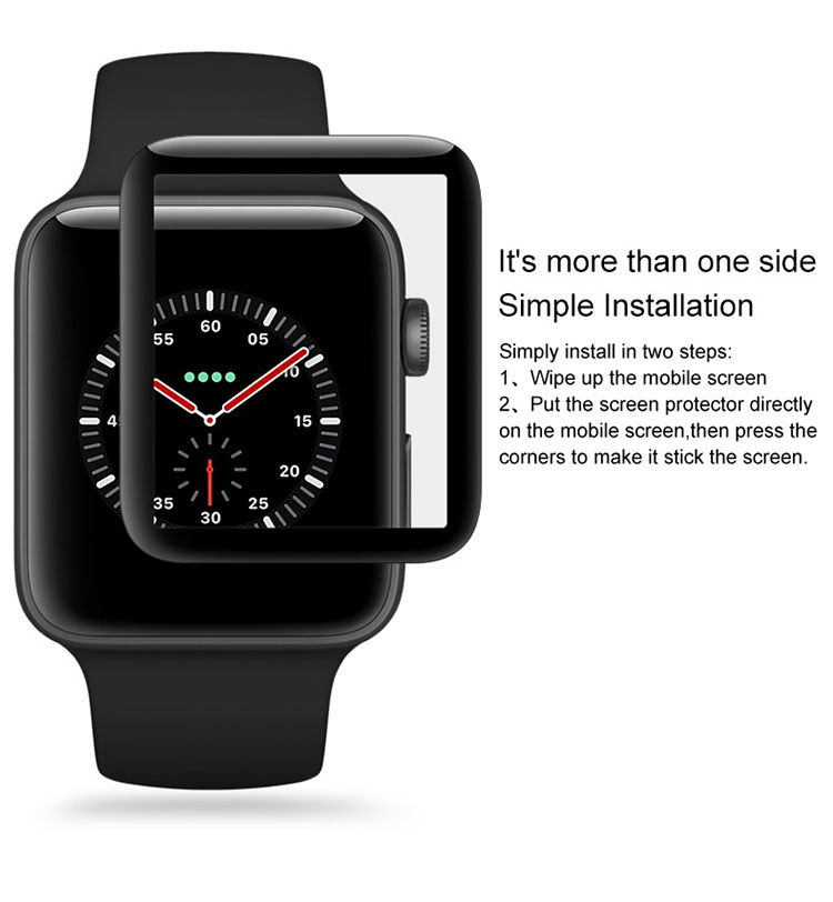 IMAK 3D temperované sklo so zaoblenou hranou pre Apple Watch 42mm