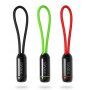 X-LEVEL elegantný USB/lightning kábel pre Apple iPhone/iPad/iPod – 8 cm – čierny