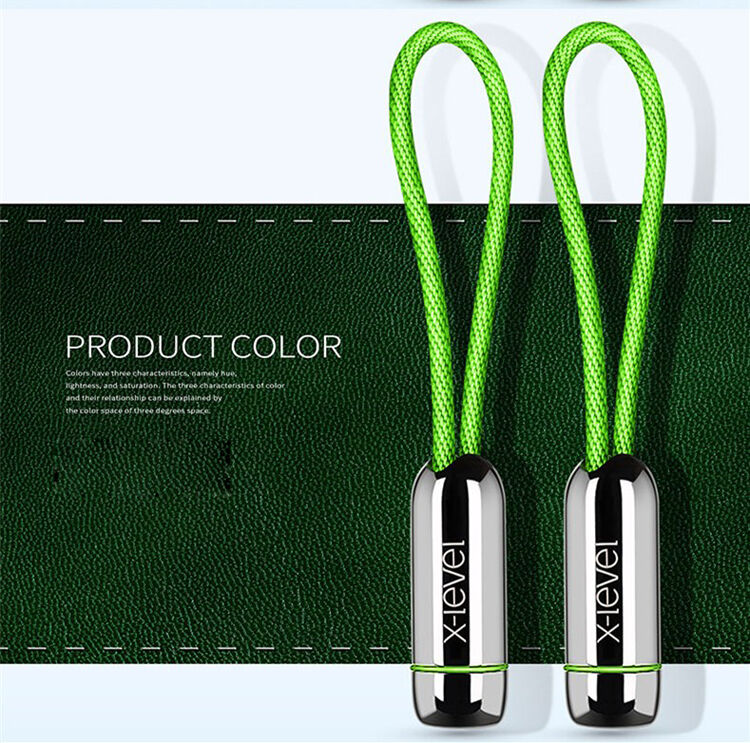 X-LEVEL elegantný USB/lightning kábel pre Apple iPhone/iPad/iPod – 8 cm – čierny