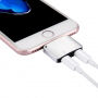 Redukcia Lightning konektora, na počúvanie hudby a&nbsp;nabíjanie – strieborná