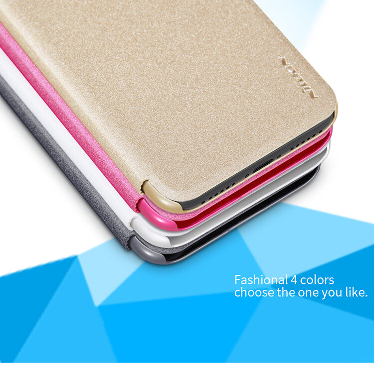 NILLKIN ochranné flip puzdro pre Apple iPhone XS / iPhone X – zlaté