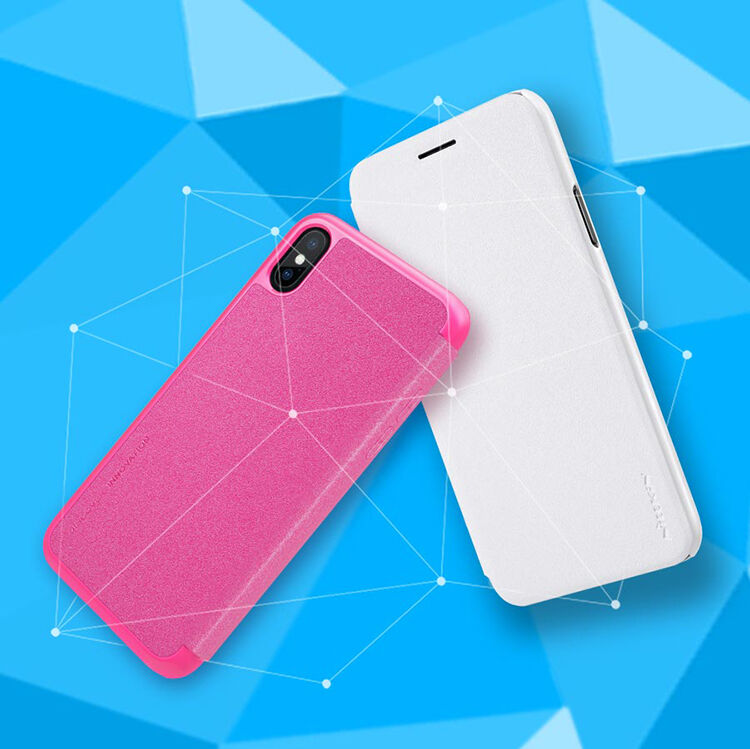 NILLKIN ochranné flip puzdro pre Apple iPhone XS / iPhone X – čierne