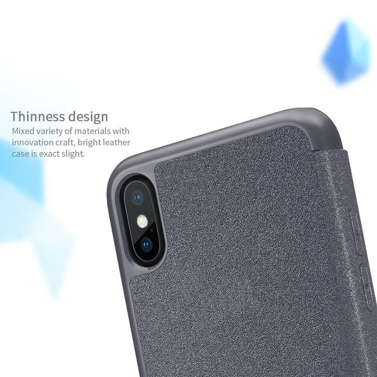 NILLKIN ochranné flip puzdro pre Apple iPhone XS / iPhone X – čierne