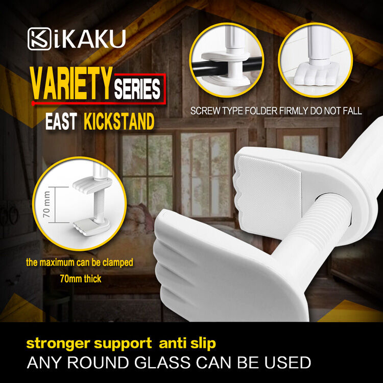 KAKUSIGA univerzálny polohovateľný stojan pre iPhone/iPad – bielo-zlatý
