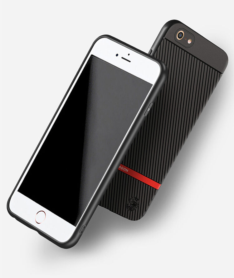 WAKING DRAGON elegantný kryt z mäkkého plastu pre Apple iPhone 6 / 6S – červený