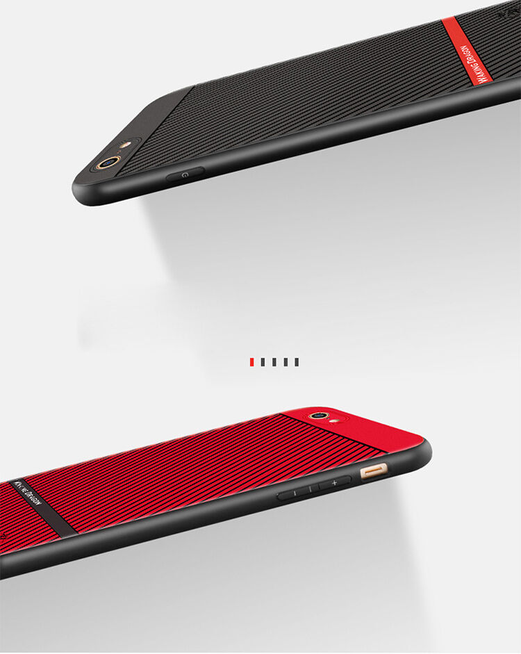 WAKING DRAGON elegantný kryt z mäkkého plastu pre Apple iPhone 6 / 6S – červený