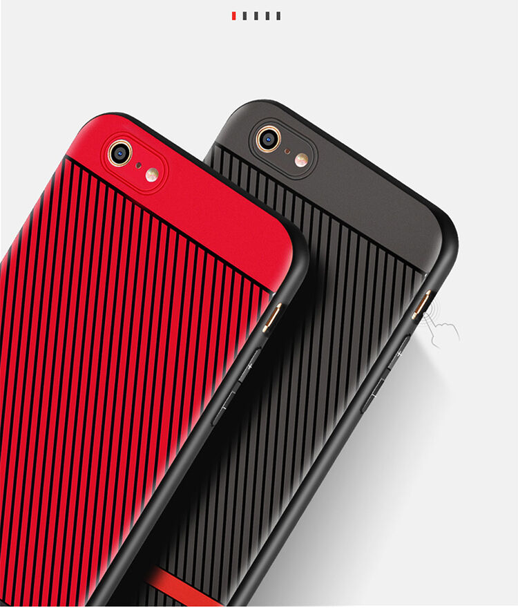 WAKING DRAGON elegantný kryt z mäkkého plastu pre Apple iPhone 6 / 6S – červený