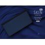 DUX DUCIS Puzdro so stojančekom a priehradkami na doklady pre Apple iPhone XS / iPhone X – tmavomodrá