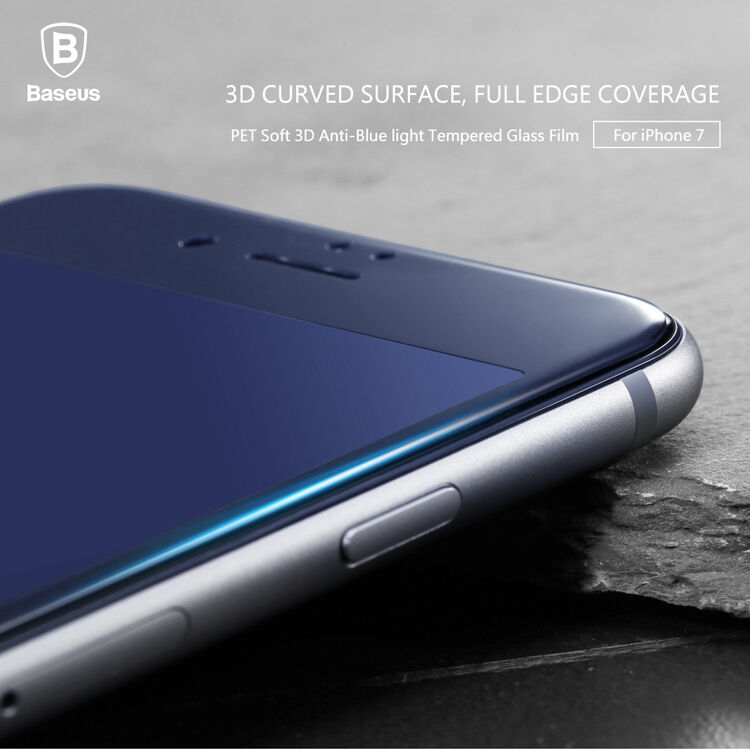 BASEUS tvrdené 3D sklo pre celý obvod telefónu pre 8 / 7 – 0,2&nbsp;mm – biela