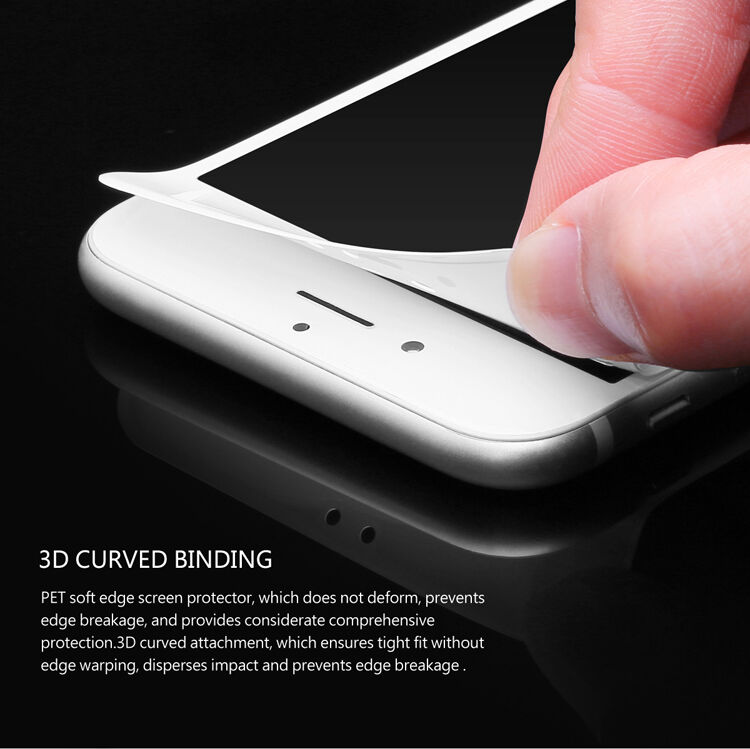 BASEUS tvrdené 3D sklo pre celý obvod telefónu pre 8 / 7 – 0,2&nbsp;mm – biela