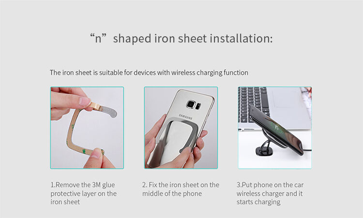 NILLKIN dizajnový magnetický držiak s&nbsp;Qi bezdrôtovým nabíjaním pre Apple iPhone – čierny