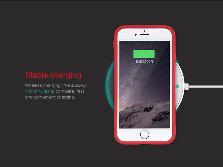 NILLKIN 2v1 superodolný kryt/obal na Qi bezdrôtové nabíjanie Apple iPhone 6S / 6 – čierny