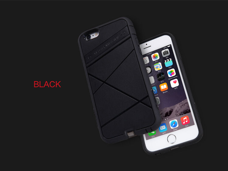NILLKIN 2v1 superodolný kryt/obal na Qi bezdrôtové nabíjanie Apple iPhone 6S / 6 – čierny