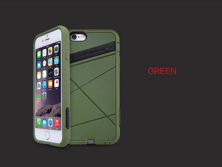 NILLKIN 2v1 superodolný kryt/obal na Qi bezdrôtové nabíjanie Apple iPhone 6S / 6 – čierny