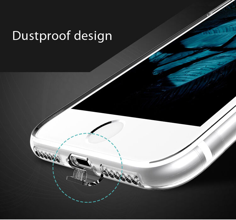 USAMS tenký kryt so záslepkou Lightning konektora pre Apple iPhone SE (2020/2022) / 8 / 7 - priehľadný