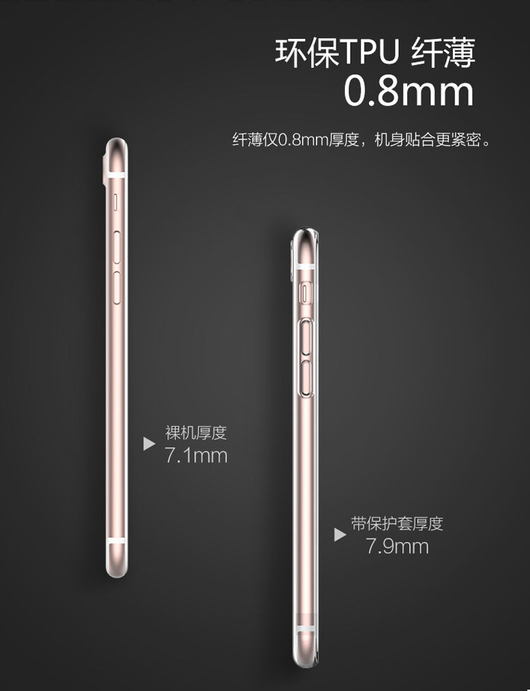 USAMS tenký kryt so záslepkou Lightning konektora pre Apple iPhone SE (2020/2022) / 8 / 7 - priehľadný