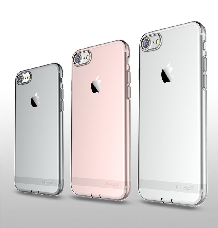 USAMS tenký kryt so záslepkou Lightning konektora pre Apple iPhone SE (2020/2022) / 8 / 7 - priehľadný