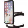 Guess 4G puzdro s popruhom cez rameno pre iPhone X / XS - hnedé
