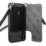Guess 4G puzdro s popruhom cez rameno pre iPhone X / XS - sivé
