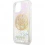 Guess Glitter Circle trblietavý kryt pre iPhone 11 Pro Max - číry