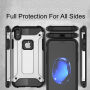 Superodolný „Armor“ kryt na iPhone XS / iPhone X – strieborný