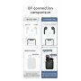 Bezdrôtové slúchadlá s bezdrôtovým nabíjaním pre zariadenia Apple - čierna